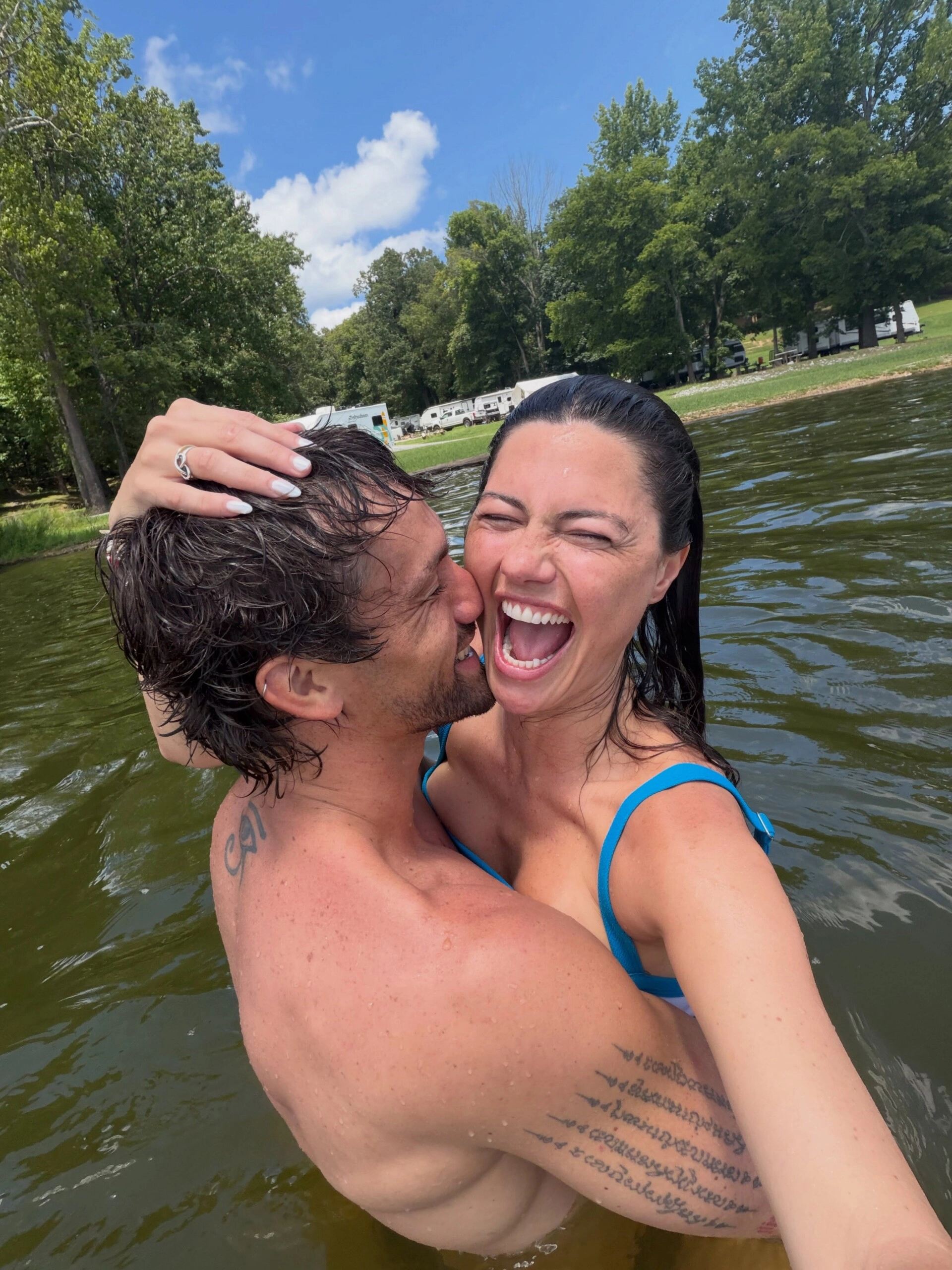 Sofía Jujuy Jiménez y Gustavo Qüerio. Foto: IG.