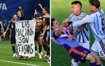 ¡Nos mataron! FIFA anunció sanciones históricas para la Scaloneta por la pelea en la final contra España y la bandera de Las Malvinas: Paredes, 10 partidos afuera
