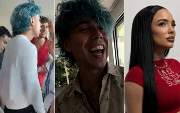¡Triángulo amoroso! El video de Luck Ra de fiesta, amanecido, soltero y con dos chicas luego de separarse de La Joaqui