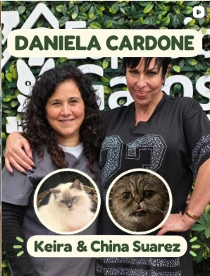 ASI PRESENTAN A LAS GATAS DE DANIELA CARDONE. UNA SE LLAMA "CHINA SUAREZ". ¿Y ESO?