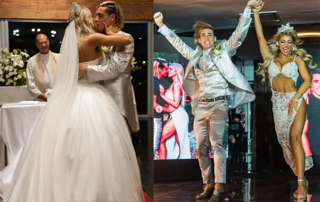 EL PAJARO SPINELLI Y CIELO SE CASARON EN UNA FIESTA MUY PARTICULAR.
