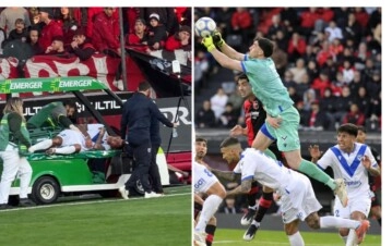 El video de la impactante lesión de Emmanuel Mammana, jugador de Vélez: se rompió 7 costillas y fue operado de urgencia tras perforarse un pulmón
