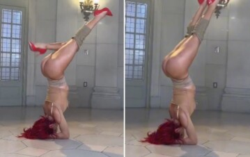 Qué pasa con Flor Vigna: apareció de cabeza en un video y tirándose aceite de cocina