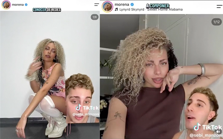 ACA ESTA MORENA, LA CANTANTE QUE DICEN QUE ERA LA NOVIA DE TIAGO PZK CUANDO EL EMPEZO CON LA JOAQUI.