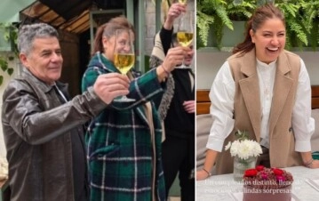 Julián Weich y Jennifer, en su casamiento. (Instagram)
