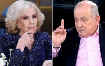 Mirtha Legrand y Chiche Gelblung.