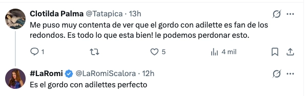 COMO TANTO DIJO ROMINA, ENCONTRO UN BUEN "GORDO CON ADILETTES" Y LO DISFRUTA.