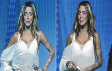 El llanto de Tini Stoessel en medio de su recital de México por la guerra contra su papá: “No estás sola…”
