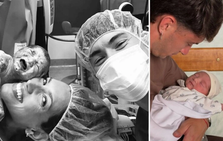 Están juntos hace años, él tiene 23 y atraviesa su mejor momento, acaban de convertirse en papás de un varón y hay mucha emoción: "Bienvenido Bautista"