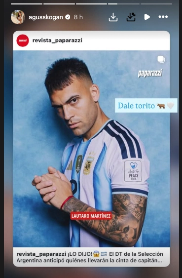 NOSOTROS, EN EL MEDIO: LA PUBLICACION DE PAPARAZZI QUE FUE USADA POR LA INFLUENCER SOSPECHADA DE SER AMANTE DE LAUTARO MARTINEZ QUE DESATO EL ESCANDALO.