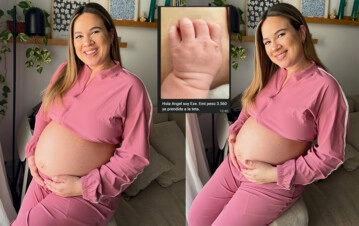 Juli Argenta fue mamá de una beba