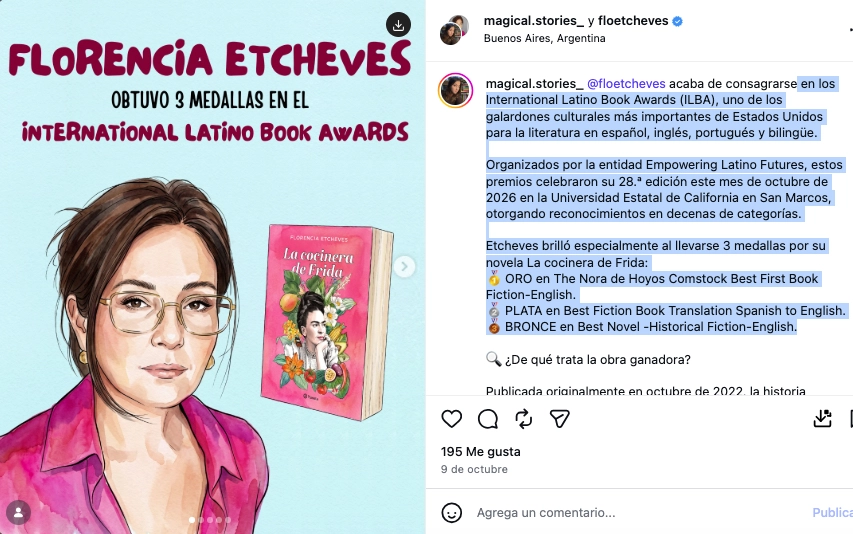 EL ANUNCIO DE LA EMPRESA EDITORIA DE ETCHEVES POR LAS MEDALLAS QUE GANO EN ESTADOS UNIDOS.