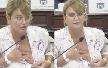 Amalia Granata mostró los pechos