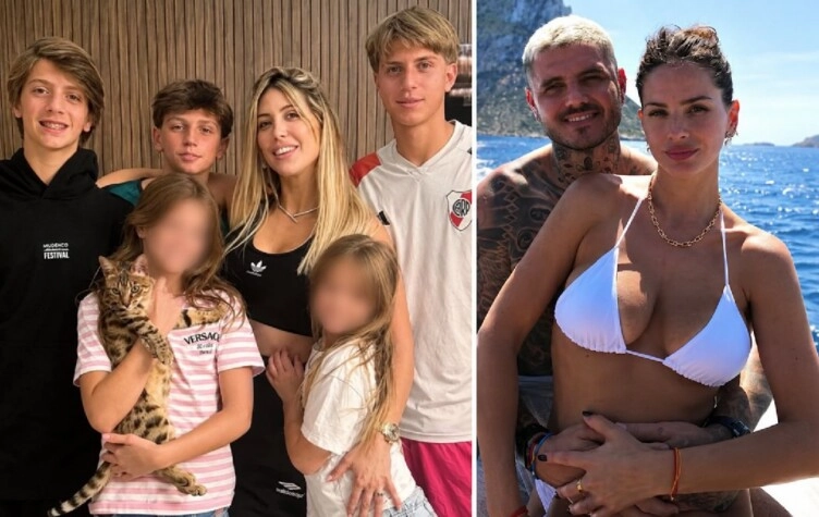 Hijos Wanda Nara blureados Mauro Icardi China Suárez
