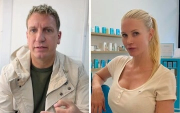 Maxi López y Daniela Christiansson