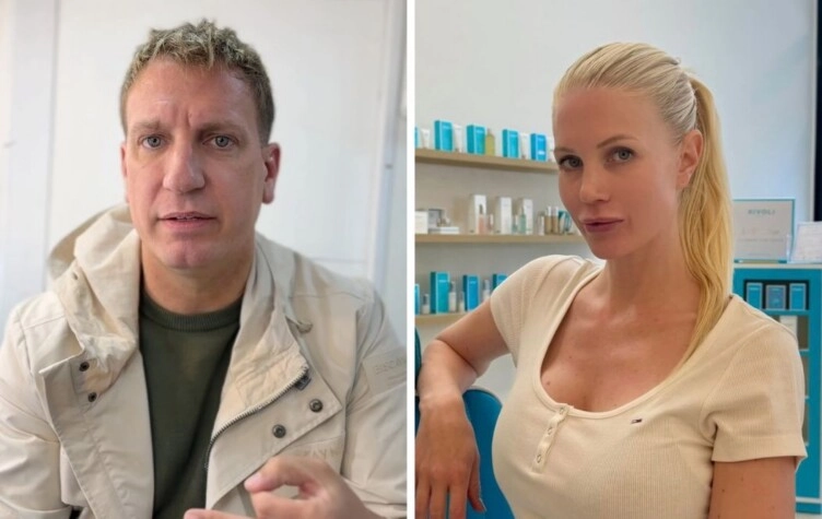 Maxi López y Daniela Christiansson