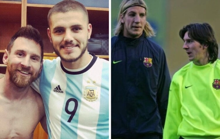 Mauro Icardi y Messi