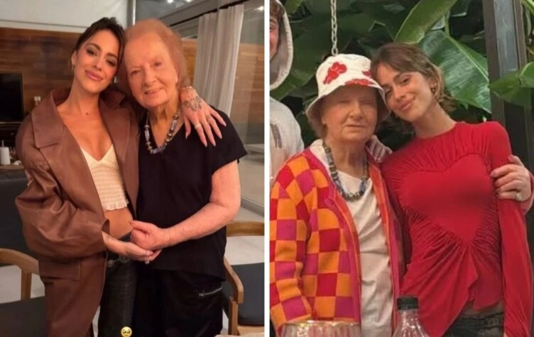 Tini Stoessel y su abuela. Foto: IG.