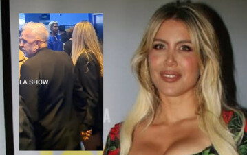 El romance que sacudió la presentación de la película de Wanda Nara: experimentado, maduro y polémico llevó nueva novia 18 años menor y de apellido super llamativo