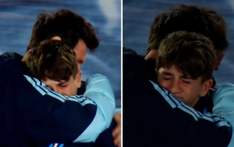 Qué pasó con Thiago Messi en plena despedida de Messi en la Selección Argentina y por qué sufrió un fuerte ataque de llanto
