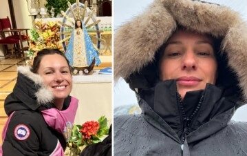 Pampita volvió a ir caminando a Luján y emocionó a todos con su pergrinación con miles de fieles bajo la lluvia: "Descubrirse"