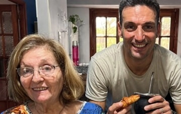 lionel scaloni y su mamá eulalia marzetti