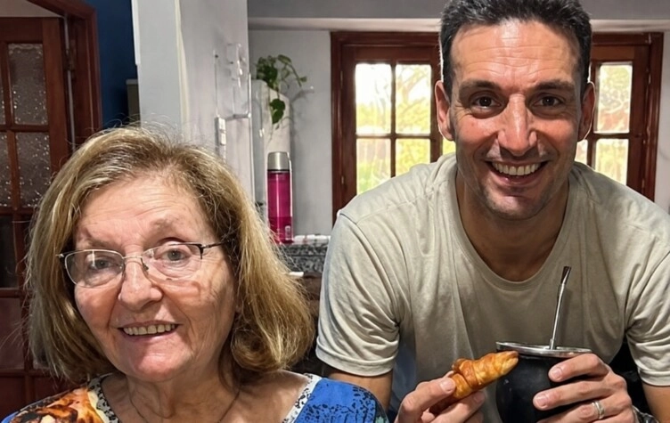 lionel scaloni y su mamá eulalia marzetti