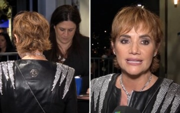 “En realidad yo tenía un amigo que me invitó, pensé que era una fiesta re grande, pero parece que en la lista no estaba. Le había traído un regalito pero nada, ahí quedé, yo lo adoro”, manifestó la periodista. En ese sentido, Nancy Pazos explicó: "No estaba en el listado. Yo recién termino el programa de tele y estaba muerta pero dije: voy y le entrego el realito. El que me recibió fue el hermano pero listo no hay problema. El regalo quedó, es una corbata alegórica a él". "Me voy cabizbaja y meditabunda”, cerró Nancy Pazos entre risas sin hacerse problema por no poder ingresar al lugar y saludar en persona a Charly García.